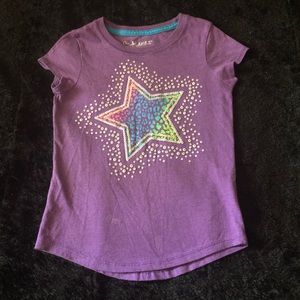 Hanes Purple T-shirt w/ Silver Star